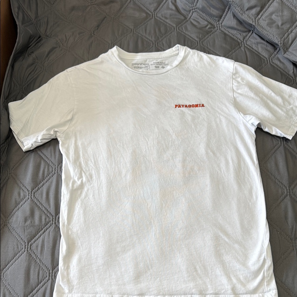 Patagonia White Short Sleeve Tee Classic Crew Neck